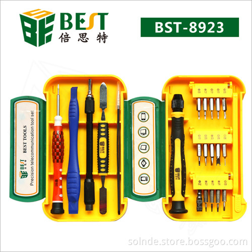 BEST-8923 21PCS Open Repair Tool Kit for iphone samsung laptop ipad